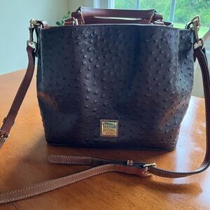 Dooney & Bourke. Pebble leather bag- 9 “ high - width 10.5 “  5 “ at  bag floor
